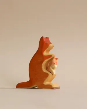 Handmade Holzwald Kangaroo With Baby Odin Parker