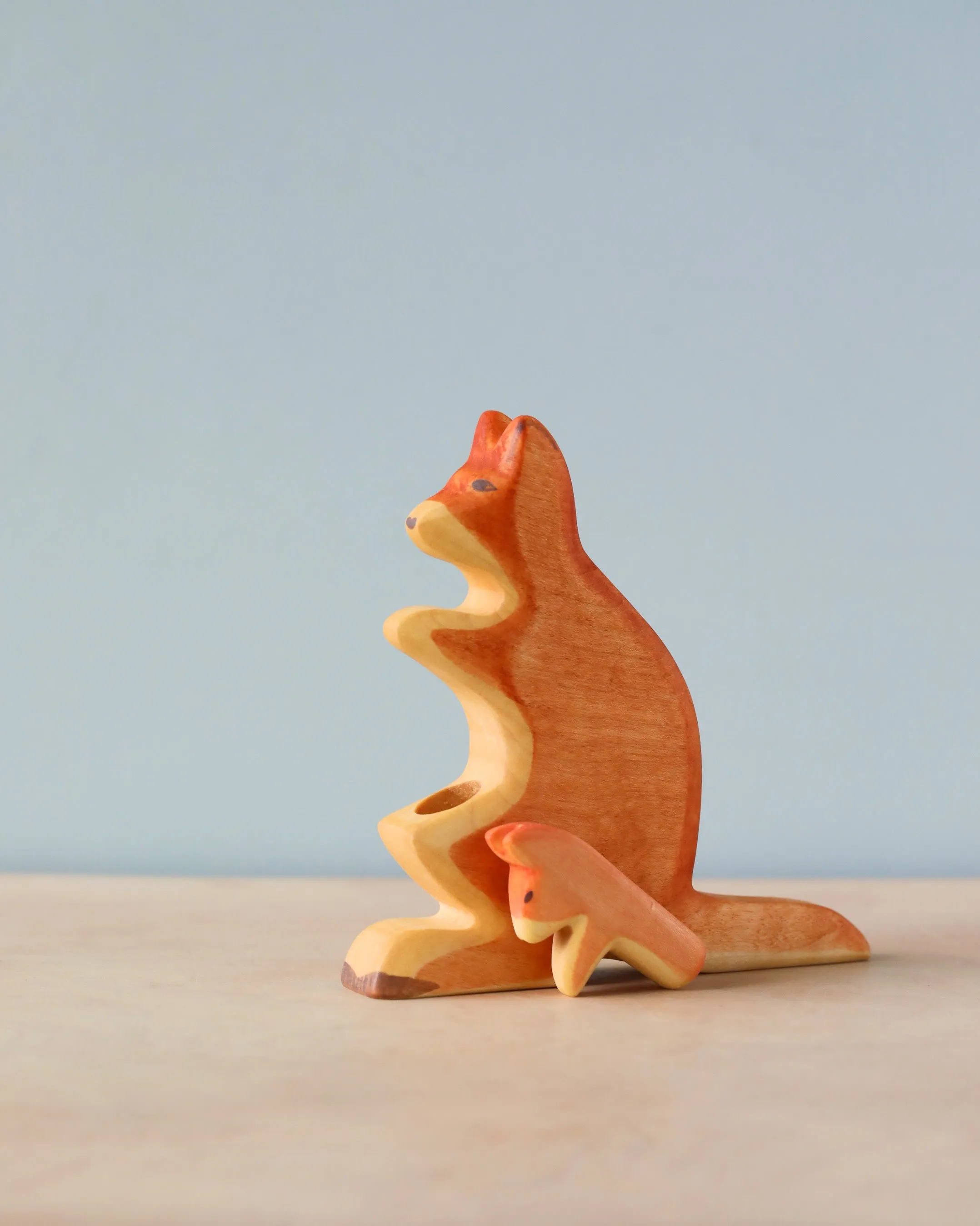 Handmade Holzwald Kangaroo With Baby Odin Parker