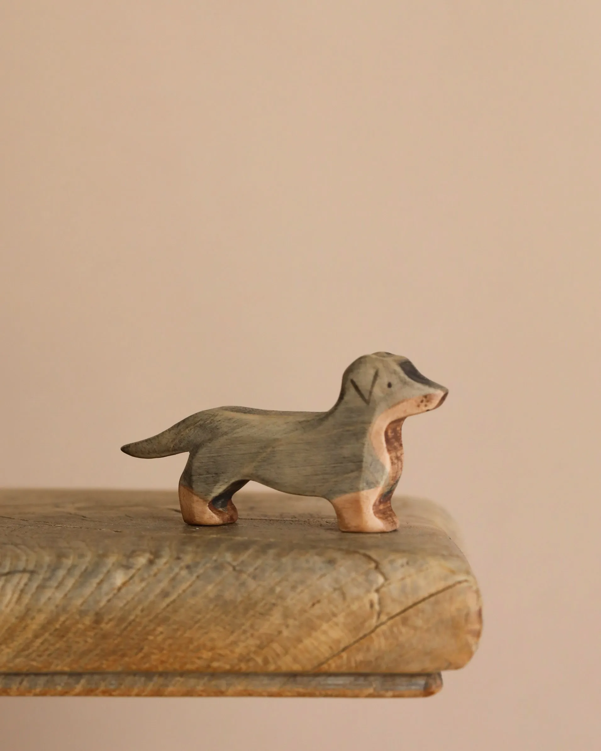 Handmade Wooden Dachshund Dog Odin Parker