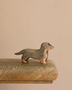 Handmade Wooden Dachshund Dog Odin Parker