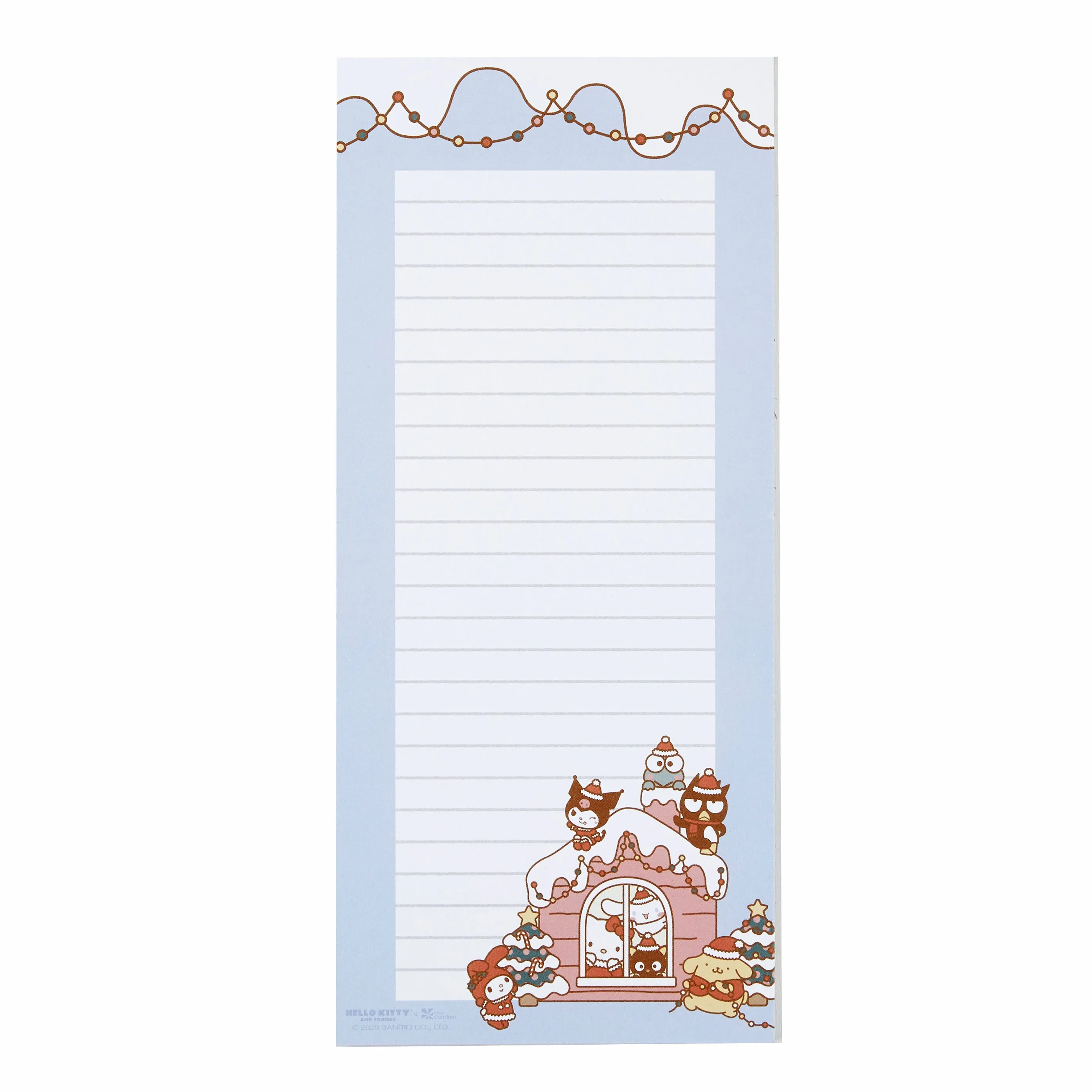 Hello Kitty and Friends x Erin Condren Holiday List Notepad 2-Piece Set SANRIO