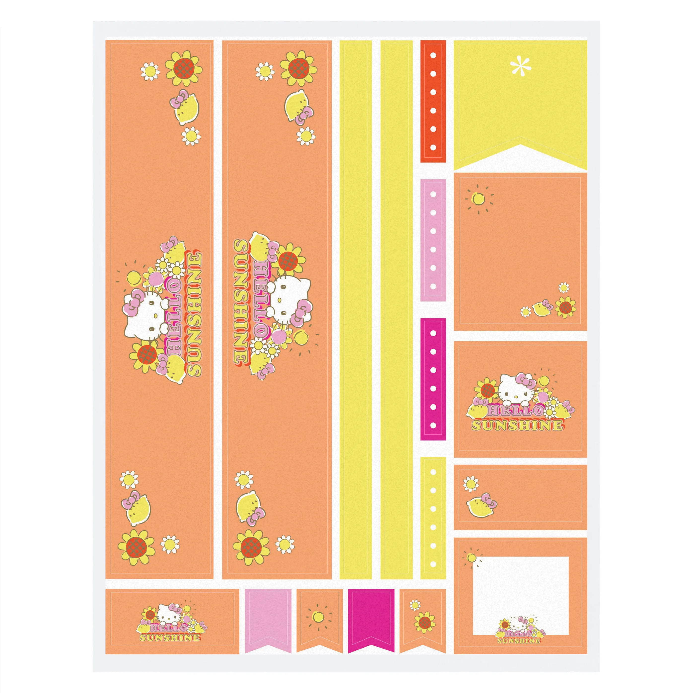 Hello Kitty x Erin Condren Sticker Sheet (Hello Sunshine) SANRIO