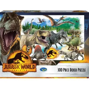 Holdsons Jurassic World Dominion 300 Piece Boxed Puzzle Dangerous Animals