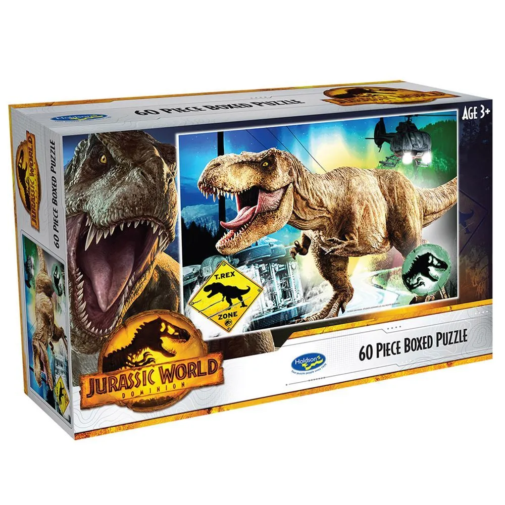 Holdsons Jurassic World Dominion 60 Piece Boxed Puzzle T.Rex
