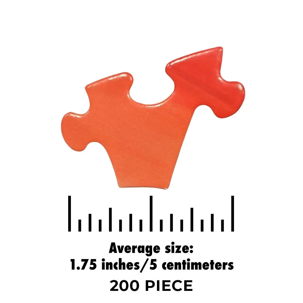 Hot Rod Sunset Jigsaw Puzzle Bits and Pieces
