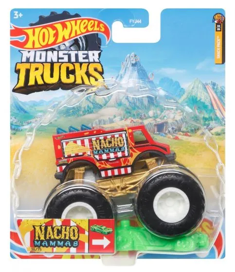 Hot Wheels 1:64 Monster Trucks Snack Pack 4/6 Nacho Mammas