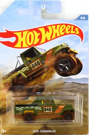 Hot Wheels Theme Automotive Vehicle Offroad Trucks 3/6 Jeep Scrambler