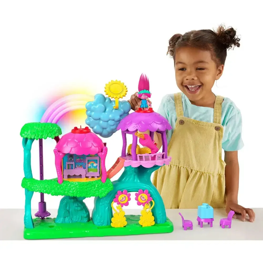 Imaginext DreamWorks Trolls Lights & Sounds Rainbow Treehouse