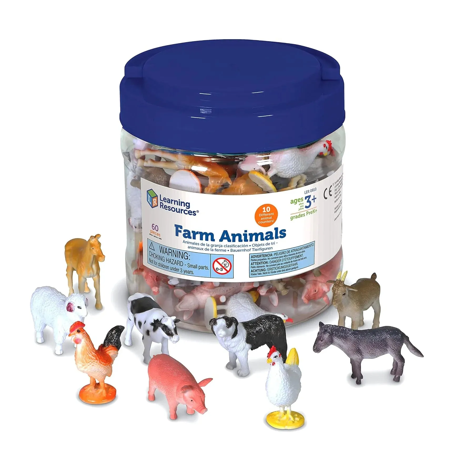 Learning Resources Farm Animal Counters (Set of 60)