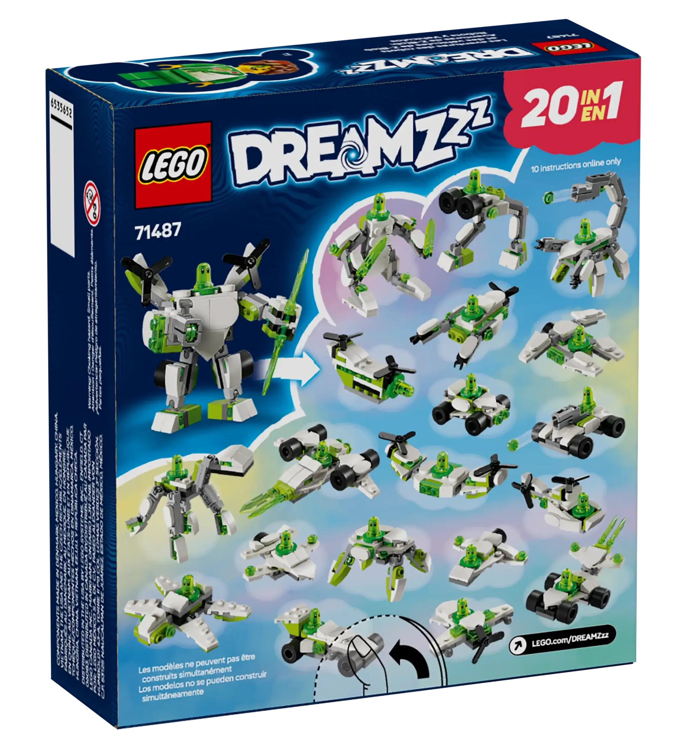 LEGO DREAMZZZ 71487 Z-Blob's Robot and Vehicle Adventures