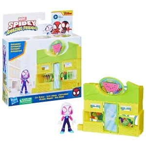Marvel Spidey and Spidey and His Amazing Friends Ghost Spider Supermarket Playset