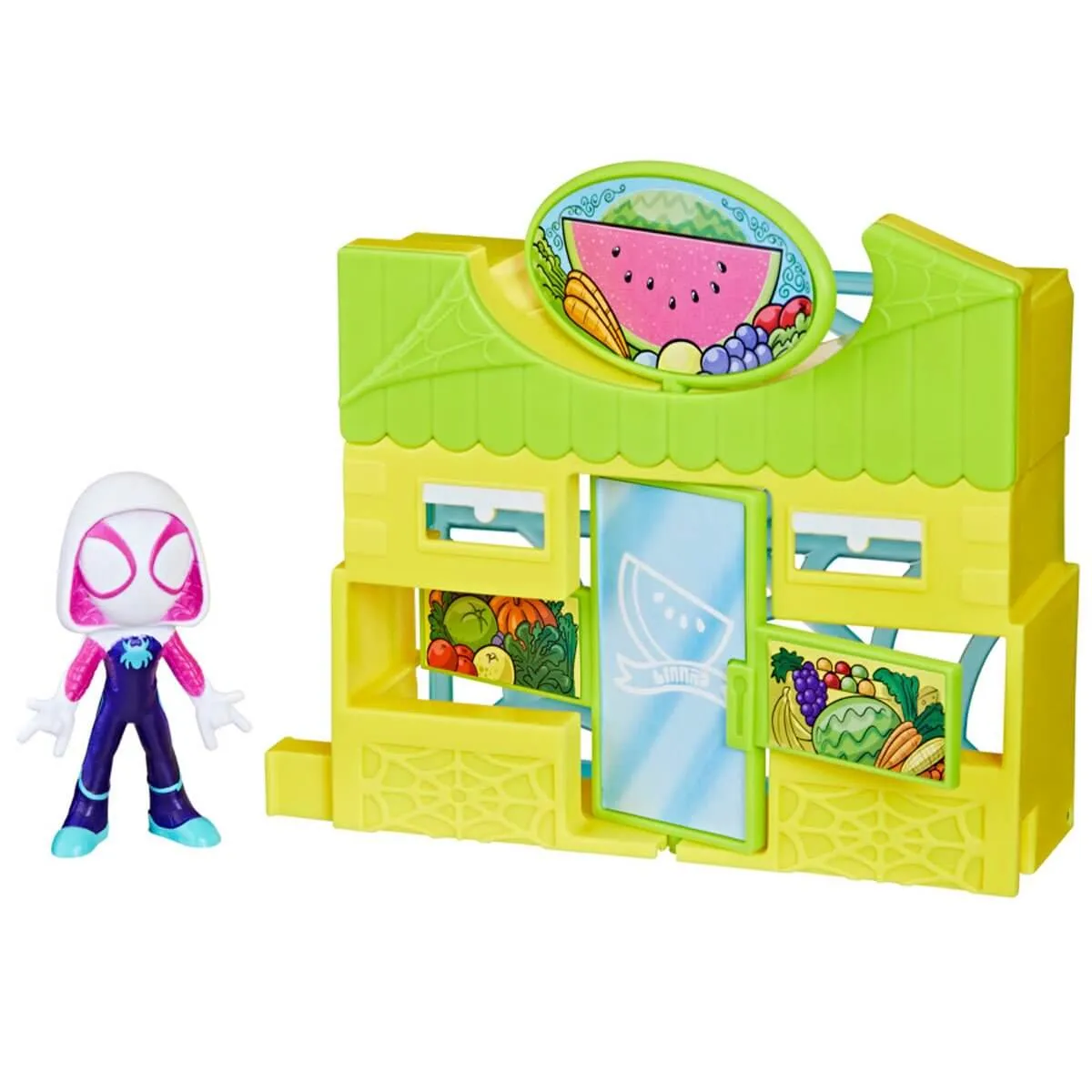 Marvel Spidey and Spidey and His Amazing Friends Ghost Spider Supermarket Playset
