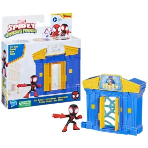 Marvel Spidey and Spidey and His Amazing Friends Miles Morales City Bank Playset