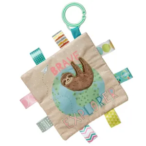Mary Meyer Taggies Crinkle Me 6x6" Brave Explorer Sloth