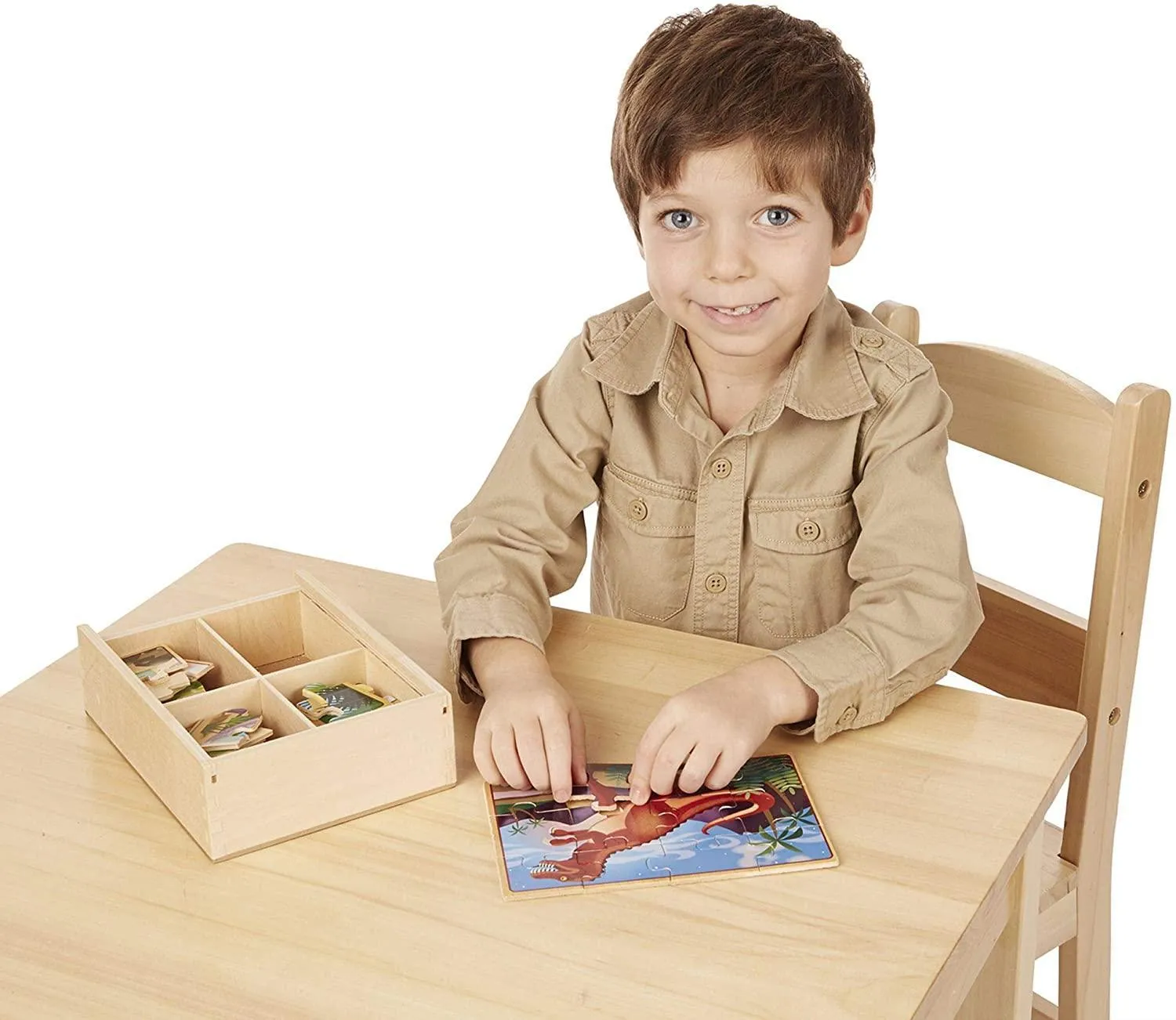 Melissa & Doug 13791 Dinosaurs Puzzles in a Box