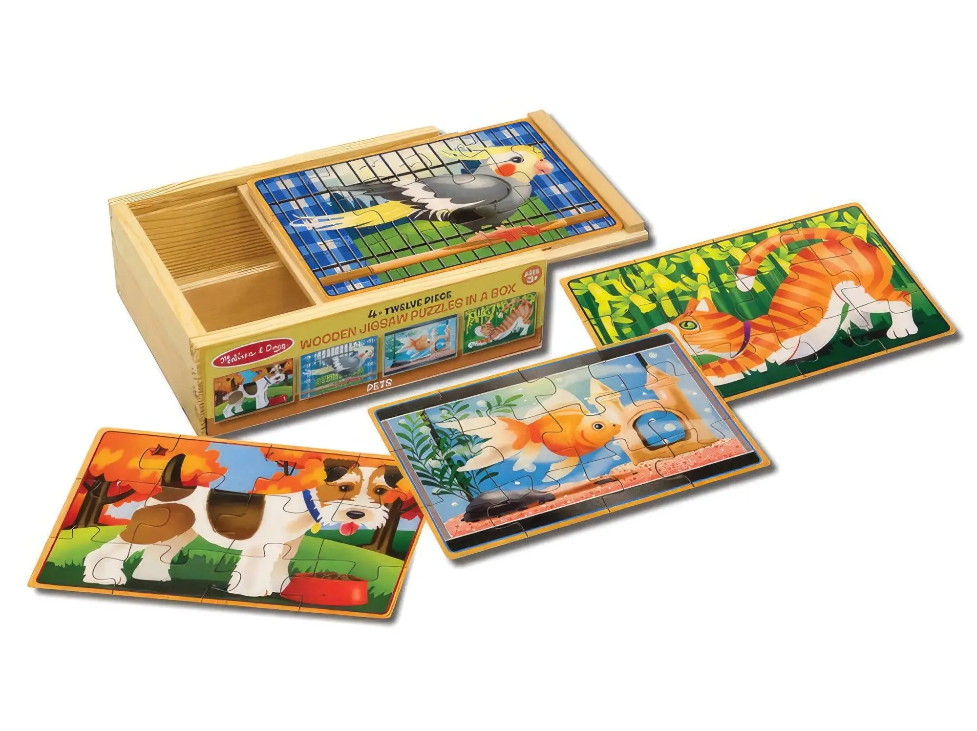 Melissa & Doug Pets Jigsaw Puzzles in a Box