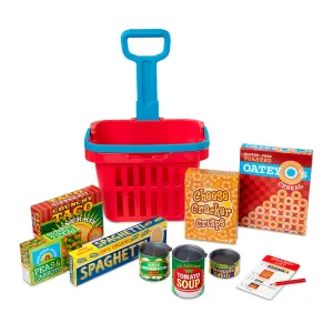 Melissa and Doug Fill & Roll Grocery Basket Play Set