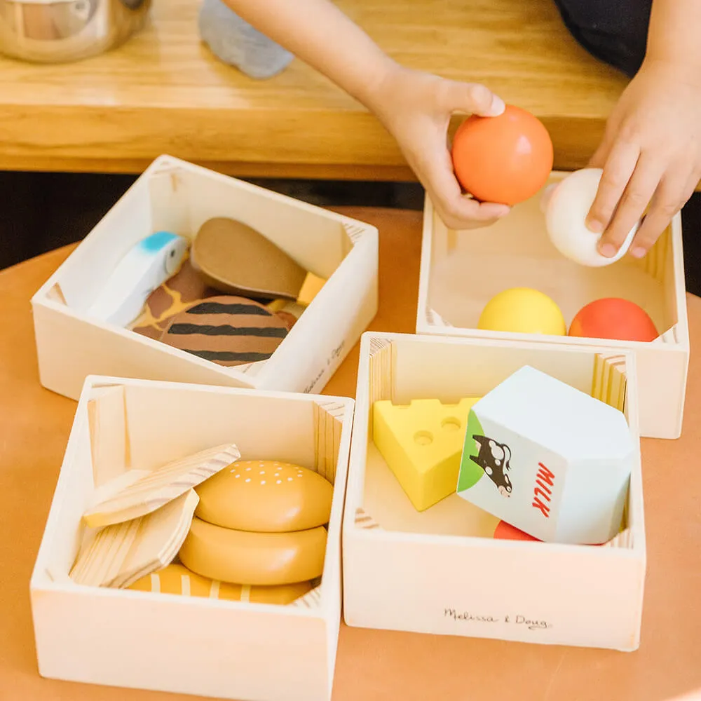 Melissa and Doug Food Groups Wooden Food Play Set