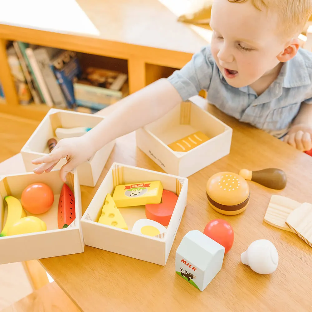 Melissa and Doug Food Groups Wooden Food Play Set