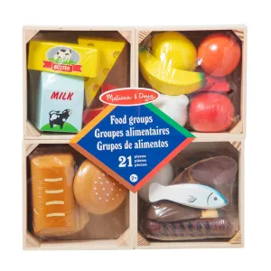Melissa and Doug Food Groups Wooden Food Play Set