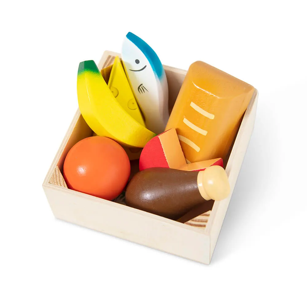Melissa and Doug Food Groups Wooden Food Play Set
