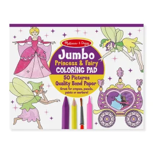 Melissa and Doug Princess and Fairy Jumbo Coloring Pad