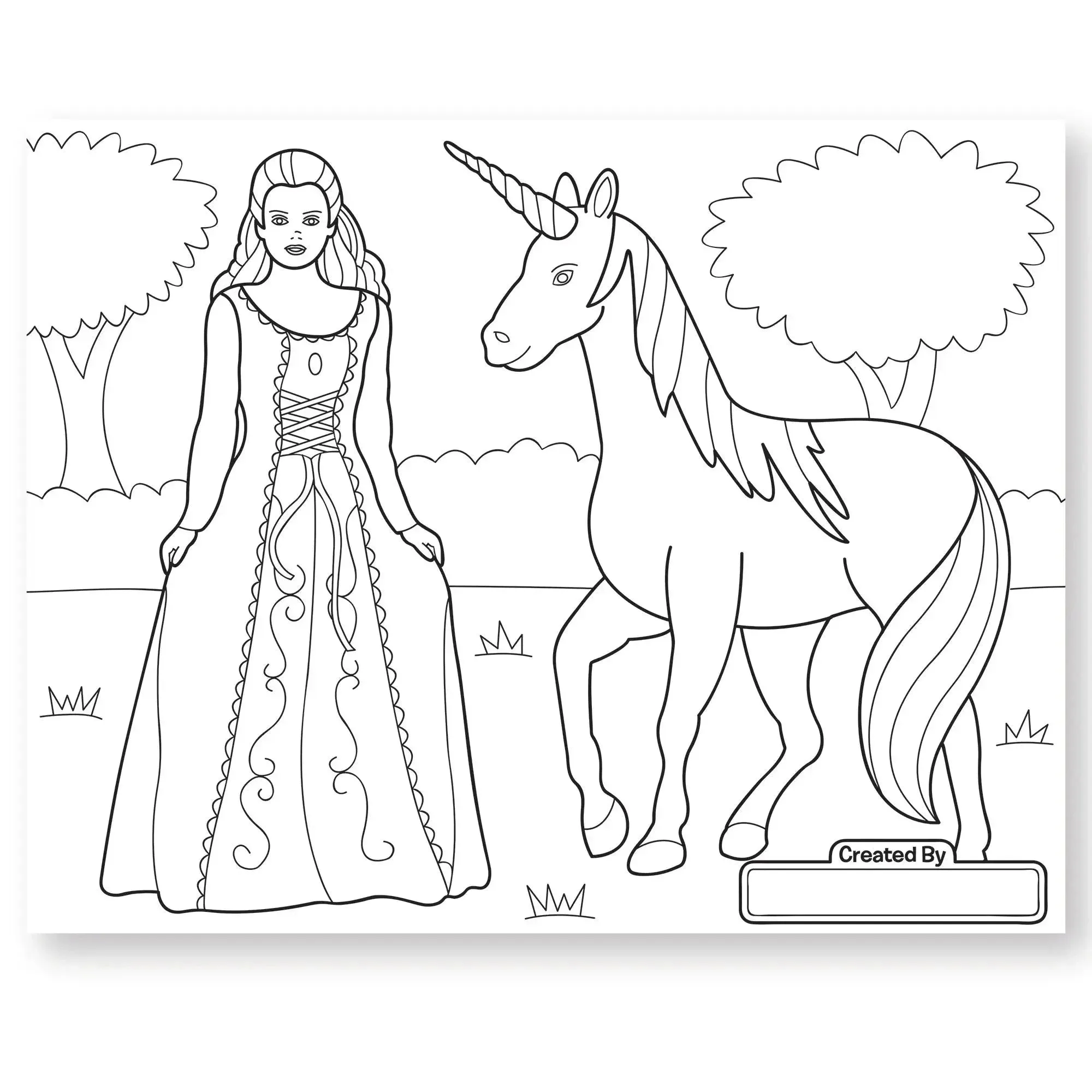 Melissa and Doug Princess and Fairy Jumbo Coloring Pad