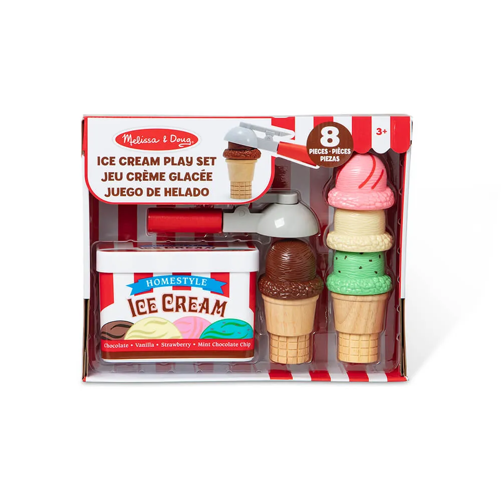 Melissa and Doug Scoop & Stack Ice Cream Cone Play Set
