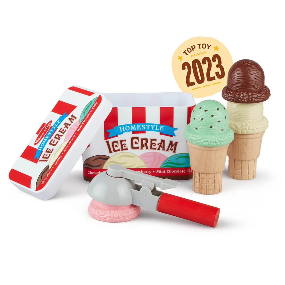 Melissa and Doug Scoop & Stack Ice Cream Cone Play Set