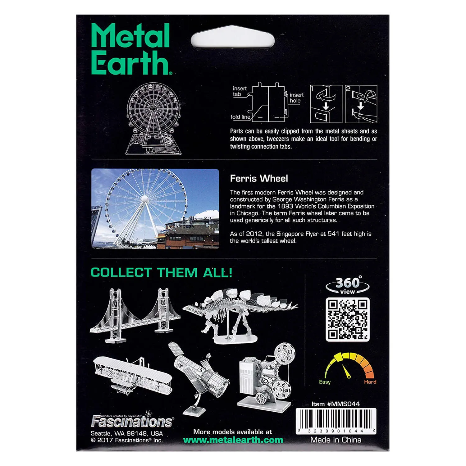Metal Earth Ferris Wheel 2 Sheet Metal Model Kit