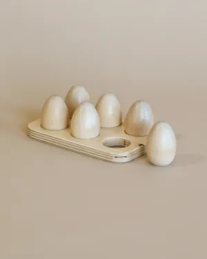 Milton & Goose Wooden Half Dozen Eggs - Made in USA Odin Parker