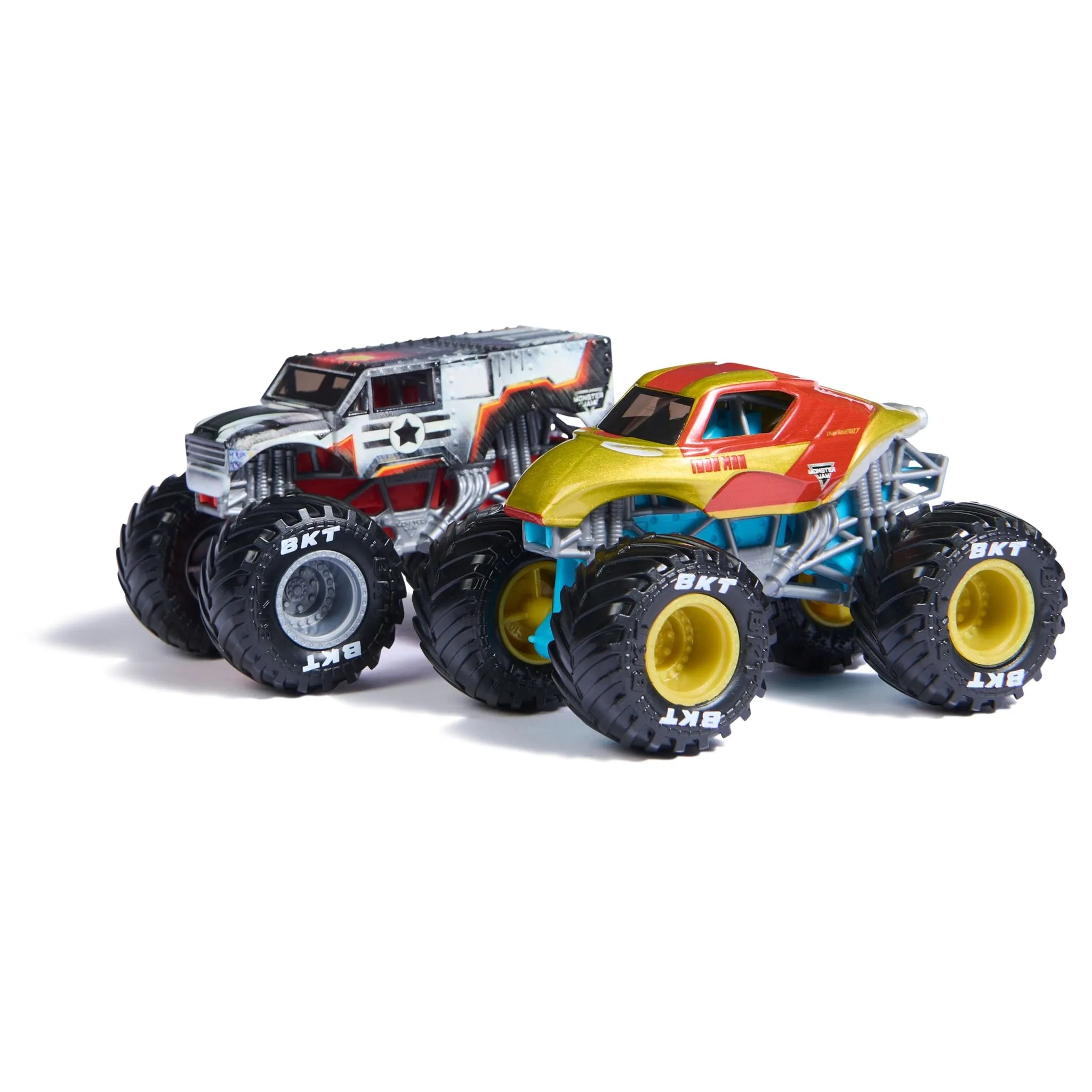 Monster Jam 1:64 Marvel 2 Pack - Iron Man vs War Machine