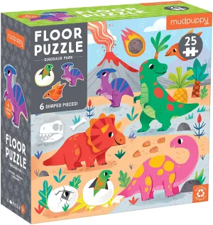 Mud Puppy 25 Piece Floor Puzzle Dinosaur Park