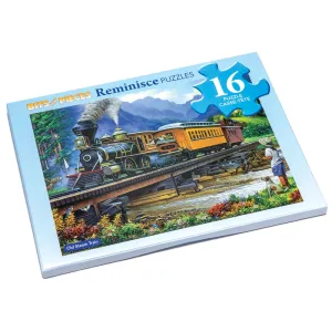 Old Steam Train Extra Large Piece Reminisce Jigsaw Puzzle Bits and Pieces