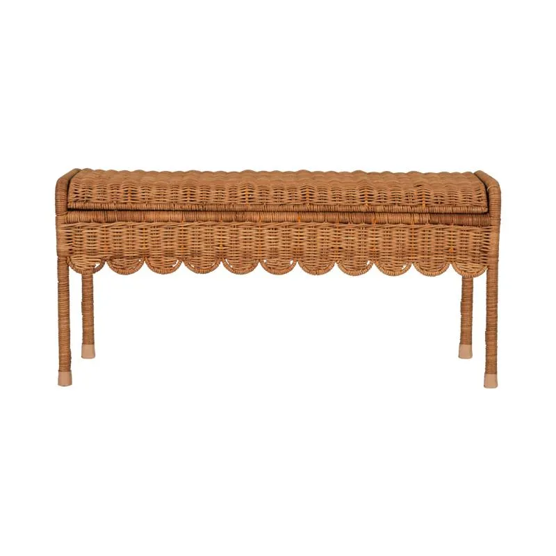 Olli Ella Rattan | Petal Storie Bench | Natural