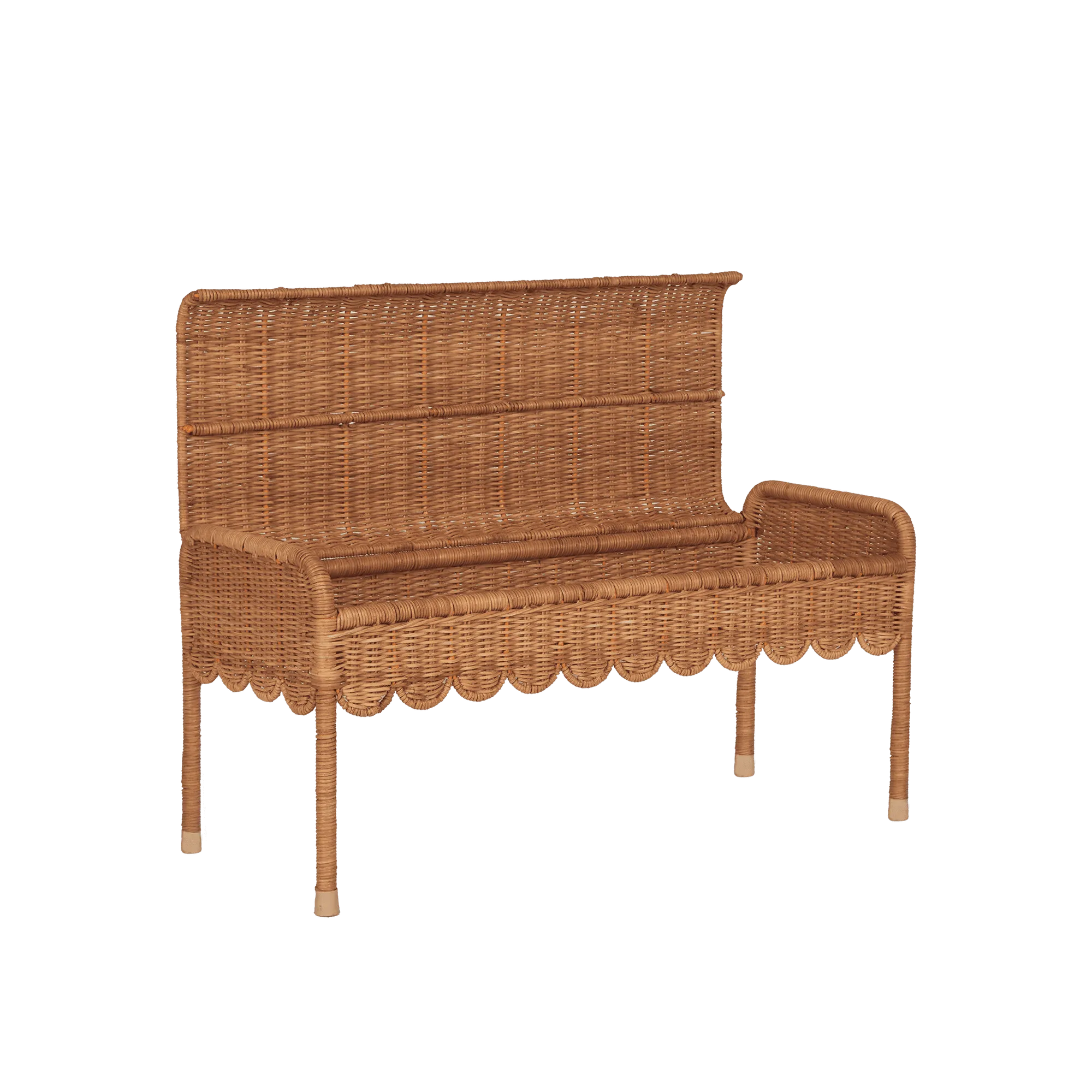 Olli Ella Rattan | Petal Storie Bench | Natural