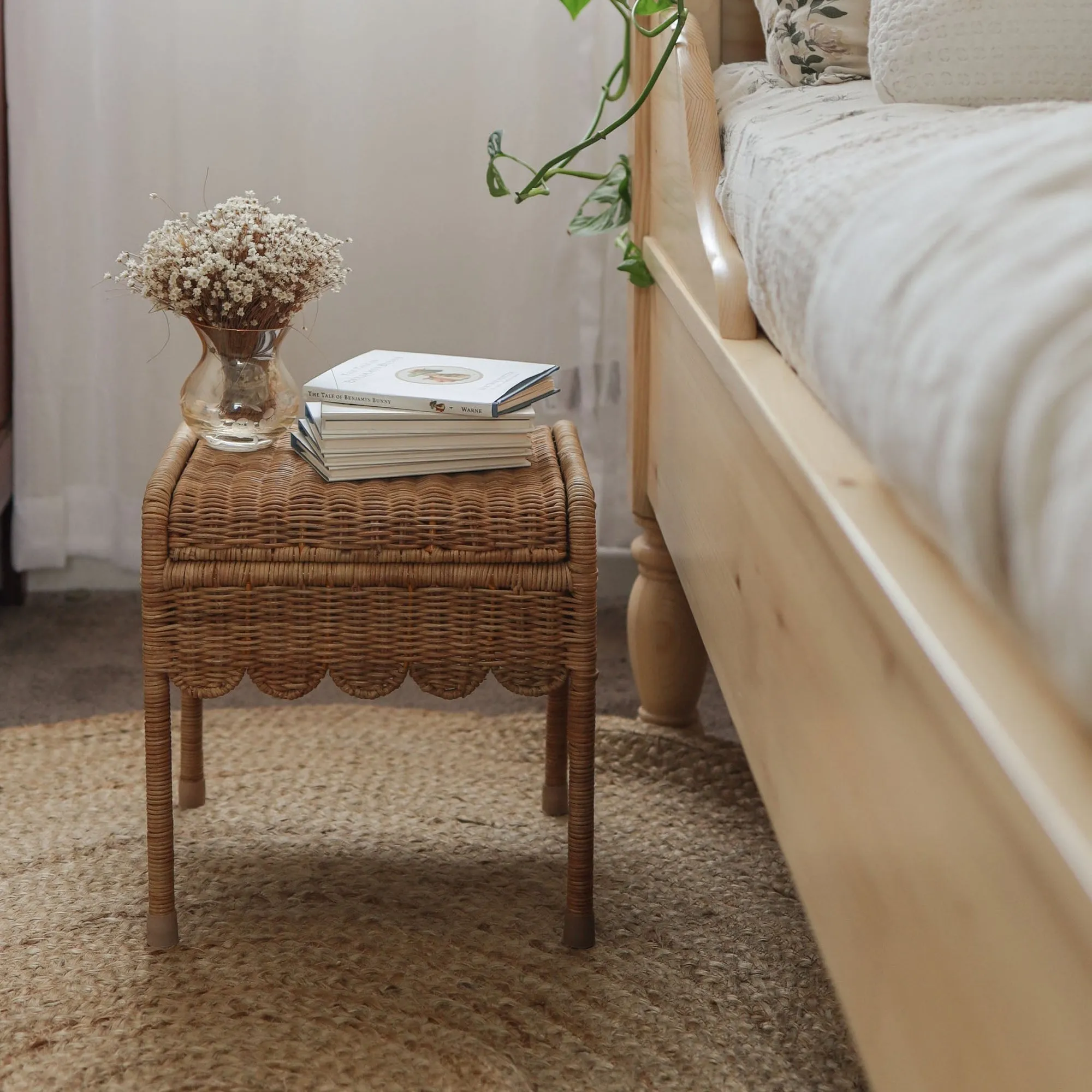Olli Ella Rattan | Petal Storie Stool | Natural