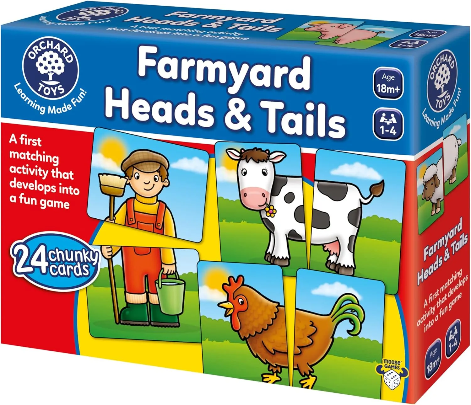 Orchard Toys 018 Farmyard Heads & Tails Wise - Kids Toys