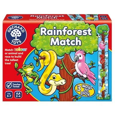 Orchard Toys 111 Rainforest Match Wise - Kids Toys