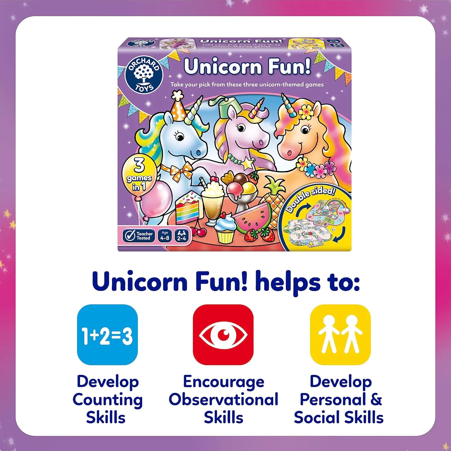Orchard Toys 123 Unicorn Fun Wise - Kids Toys