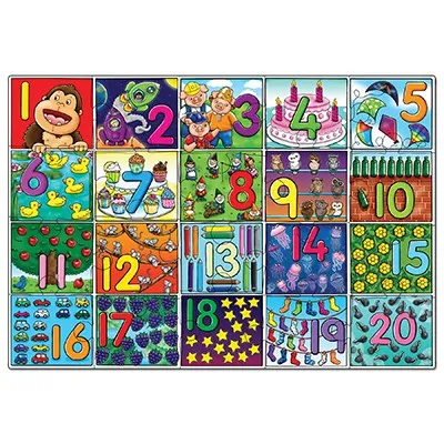 Orchard Toys 20 Piece Big Number Jigsaw Wise - Kids Toys