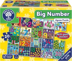 Orchard Toys 306 20P Giant Number Wise - Kids Toys