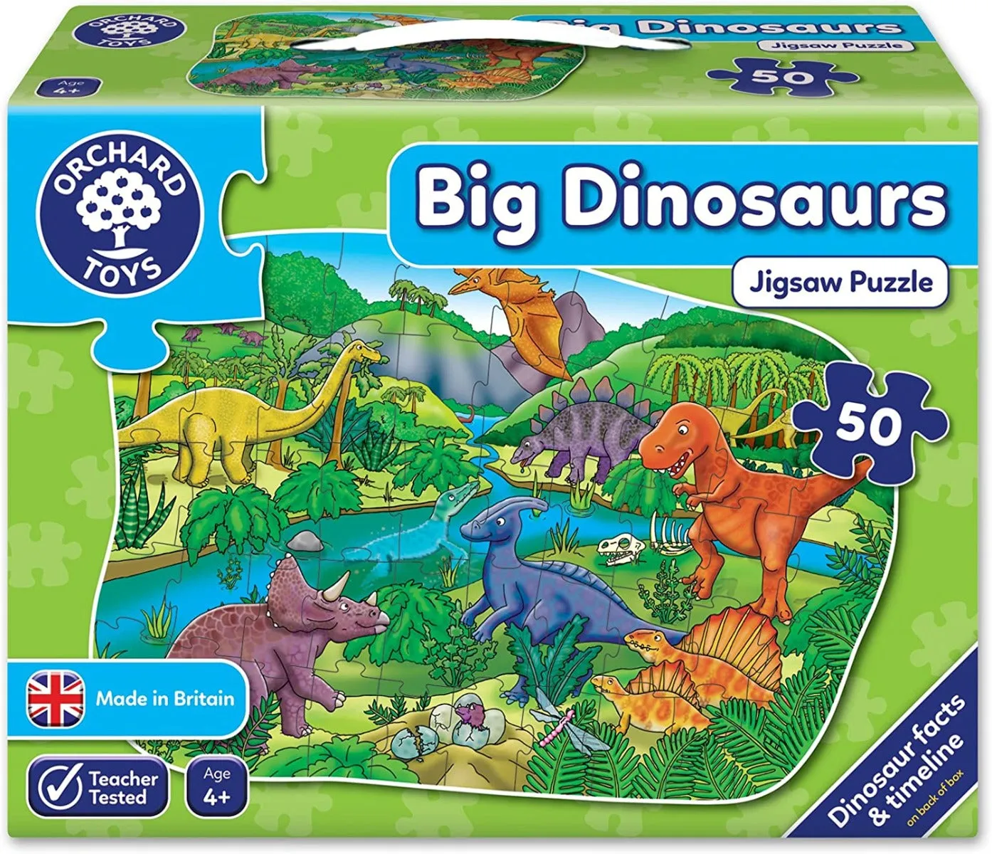 Orchard Toys 50 Pieces Big Dinosaurs Wise - Kids Toys