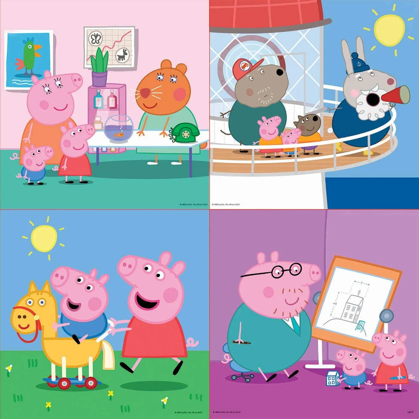 Peppa Pig Progressive Puzzle Set - 12, 20, 25 Pieces for Ages 3  (Educa Borrás 16817)