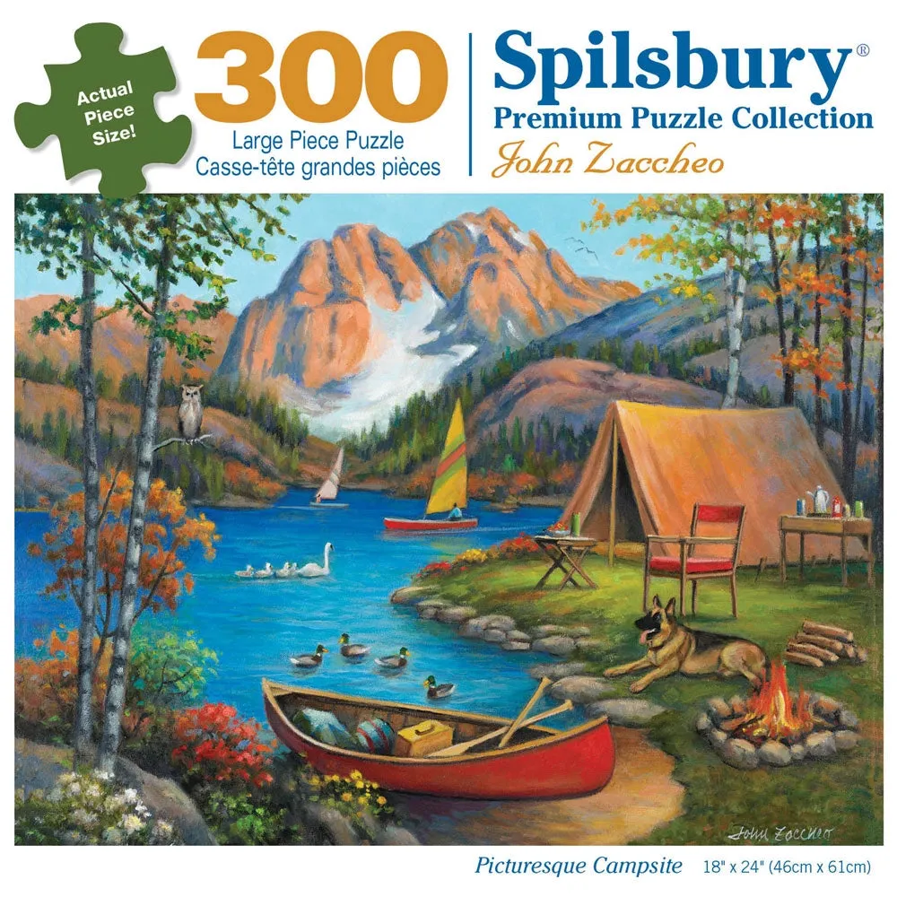 Picturesque Campsite Jigsaw Puzzle Bits and Pieces
