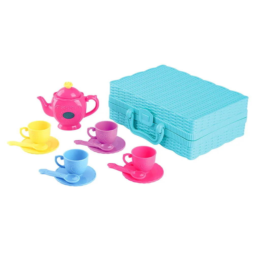 Playgo Toys Ent. Ltd. Battery Operated Musical Tea Set Basket