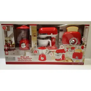 Playgo Toys Ent. Ltd. Make And Serve Appliance Set Red