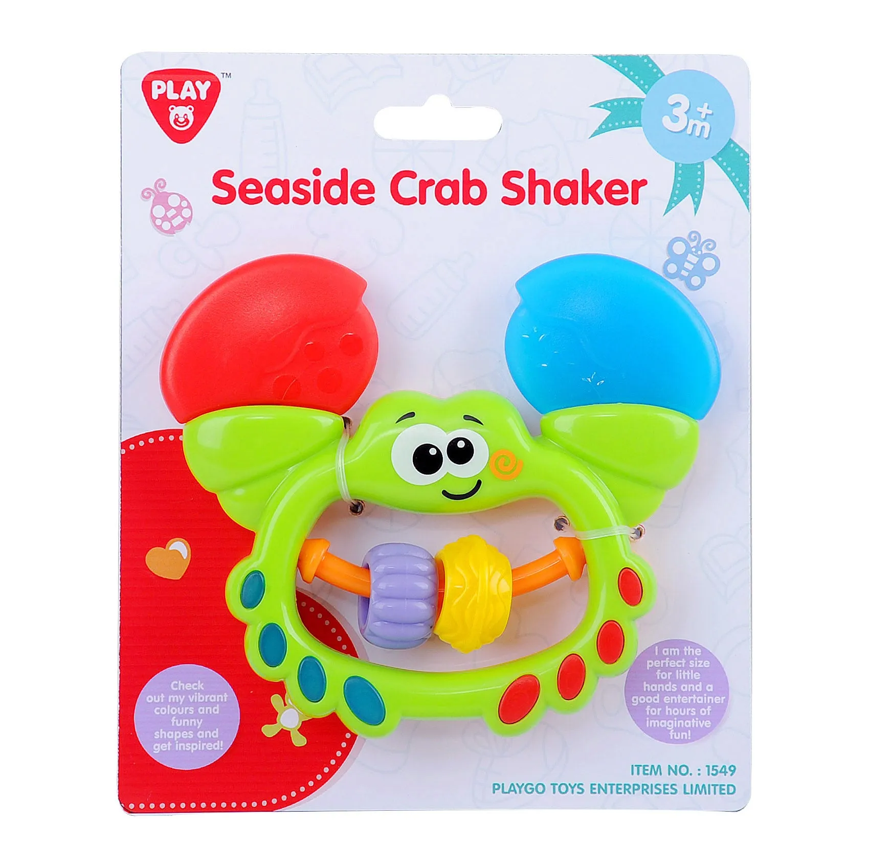 Playgo Toys Ent. Ltd. Seaside Crab Shaker