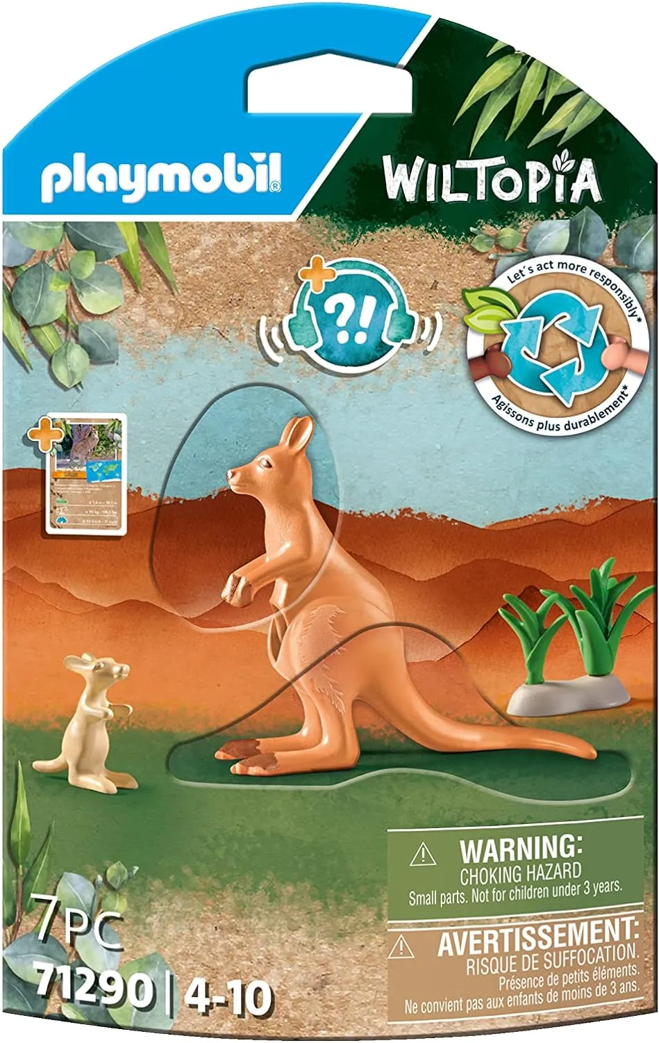 PLAYMOBIL 71290 Wiltopia - Kangaroo with Joey Wise - Kids Toys