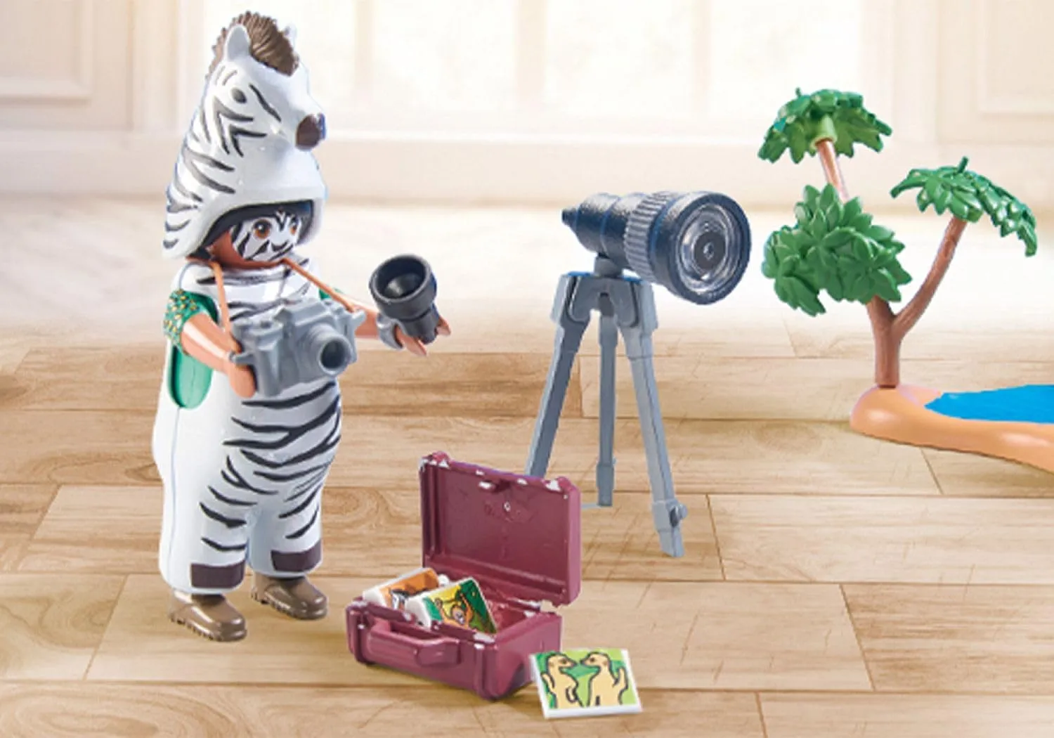 PLAYMOBIL 71295 Wiltopia - Photographer with zebras Wise - Kids Toys